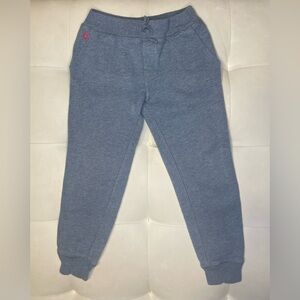 Ralph Lauren Blue Joggers with Pink Logo